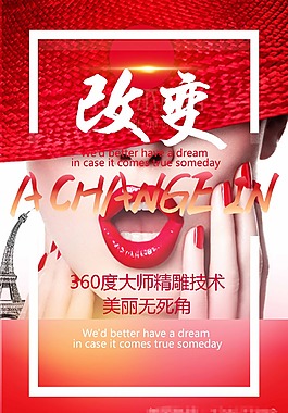 創意微整形海報