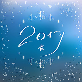 線條圣誕樹2017背景圖片