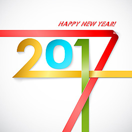 彩色飄帶折紙2017圖片
