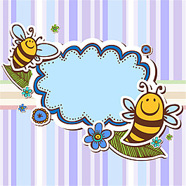 蜜蜂剪貼語言框