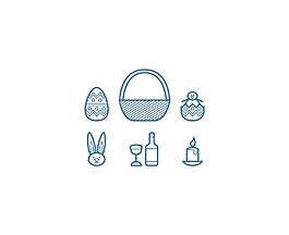 自由美麗的復(fù)活節(jié)插畫