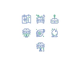 7免費的漂亮的汽車插圖的矢量格式