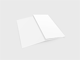 三折頁宣傳單模型