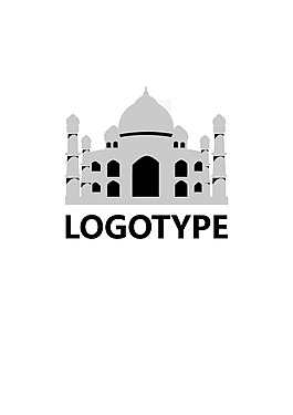 建筑logo范例可添加名字