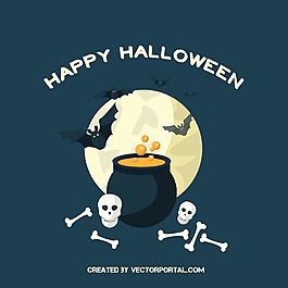 萬圣節卡通海報設計