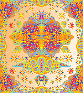 迷幻矢量背景