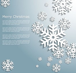 的3 d圣誕雪花背景自由向量