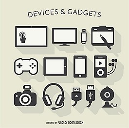 電子設備的長期陰影圖標