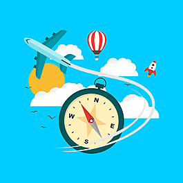 飛機旅行主題