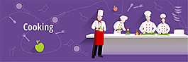 廚師烹飪banner