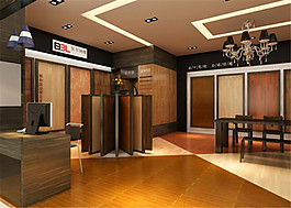 建材展示店面模型