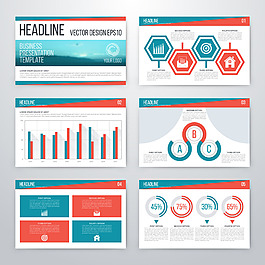 創意信息圖表宣傳冊子圖片