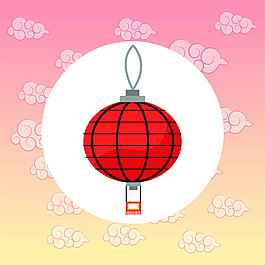 彩色卡通灯笼设计素材图片
