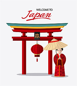日本美女设计素材图片