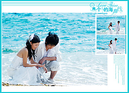 影楼婚纱相册psd高清写真下载