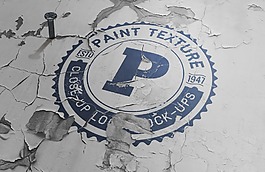 破損背景logo樣機