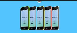 IPhone 5c免費矢量PSD