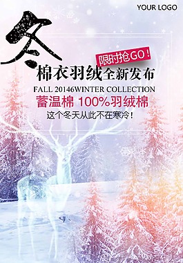 冬装促销海报
