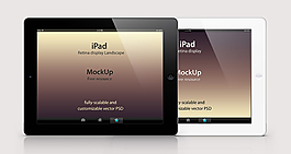 IPad 2 PSD矢量模型展示樣機