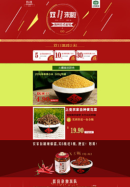 雙11促銷店鋪首頁