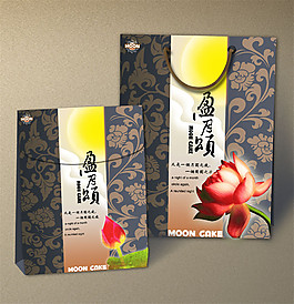 時(shí)尚花紋月餅盒設(shè)計(jì)圖片