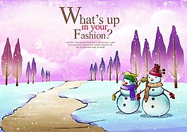 冬天的雪人