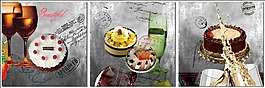 蛋糕美食無框畫圖片