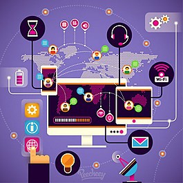 高技术现代通信信息图