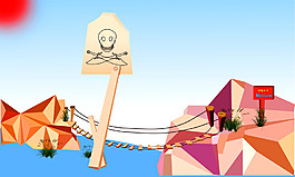 低多邊形-立體背景墻