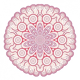粉色曼陀羅