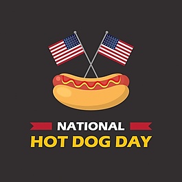 全國熱狗日背景