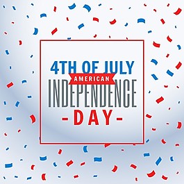 7月4日的慶祝活動(dòng)的背景與紙屑