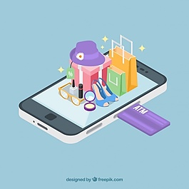 移動應用的等距視圖