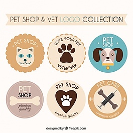 動物護(hù)理標(biāo)志的幾何集合