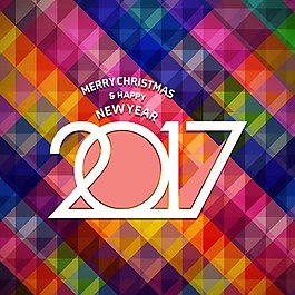2017、多邊形背景