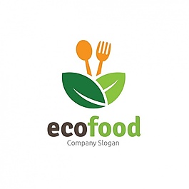 ecofood logo模板