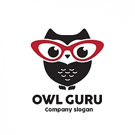 猫头鹰logo模板