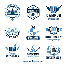 大学九标志的集合