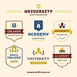 優(yōu)雅風格的徽章大學收藏