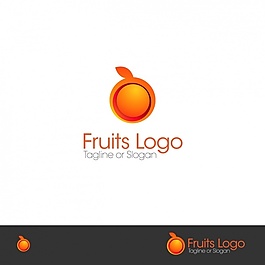 水果logo模板