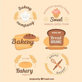彩色的面包店的標(biāo)志