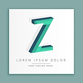 3D標志字母Z