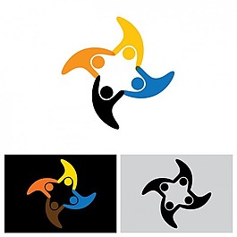 抽象彩色標(biāo)志設(shè)計(jì)