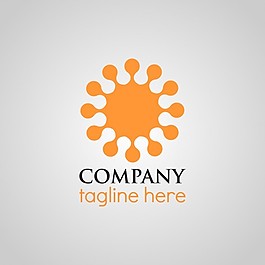 黃色logo模板