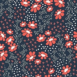 紅花圖案設(shè)計