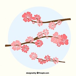 可愛櫻花背景