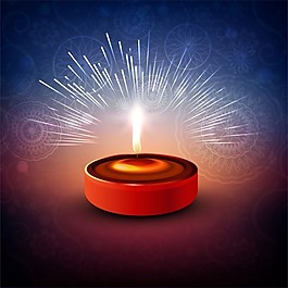 溫暖的背景來慶祝排燈節(jié)