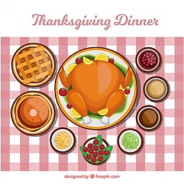 美味感恩節(jié)晚餐的背景