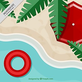 平面設(shè)計(jì)中的海灘背景