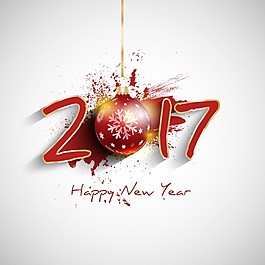 新年背景，圣誕球